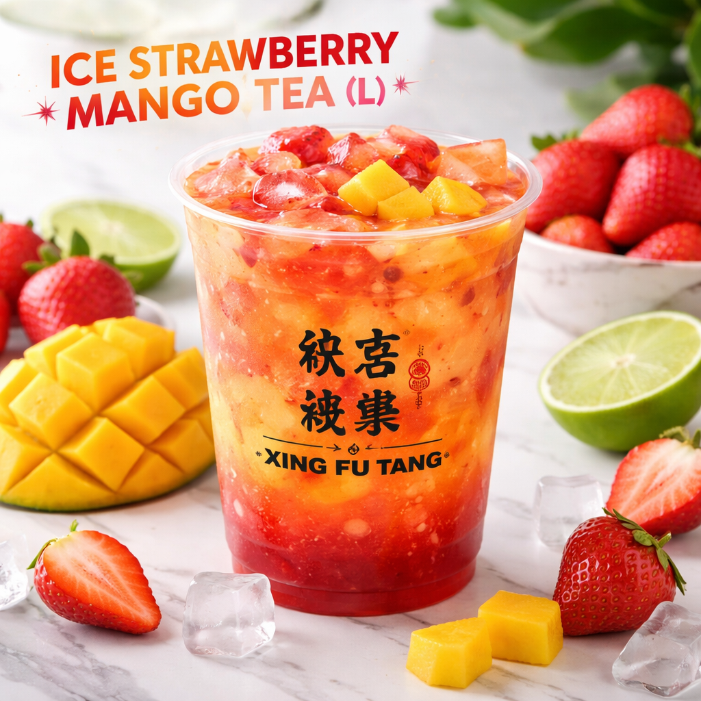 Ice Strawberry Mango Tea Xing Fu Tang